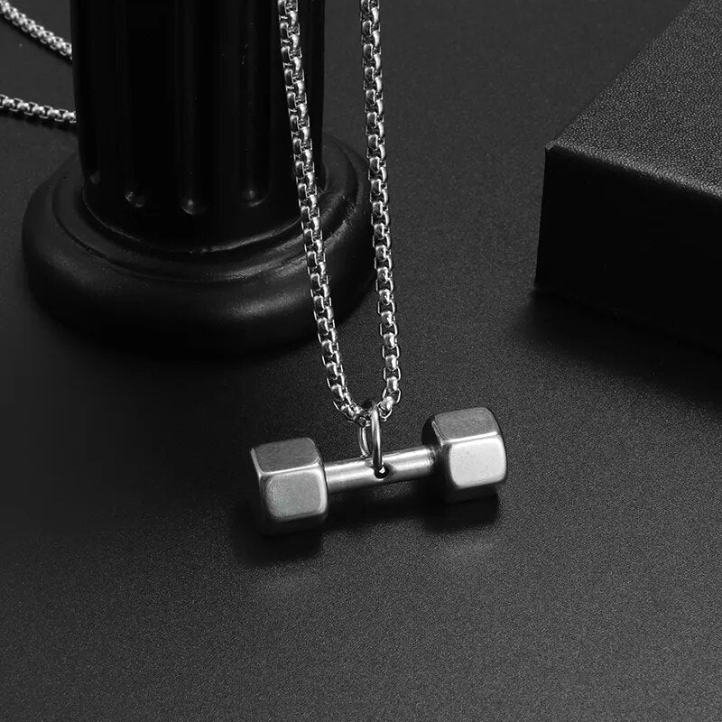 DUMBBELL NECKLACE 