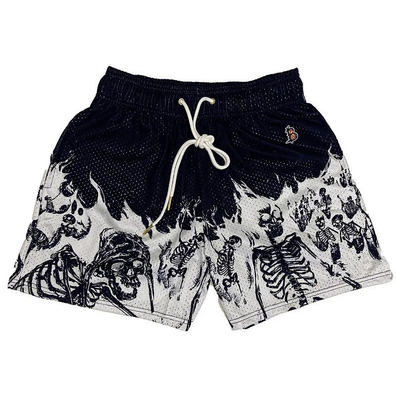 Skull Pattern Short