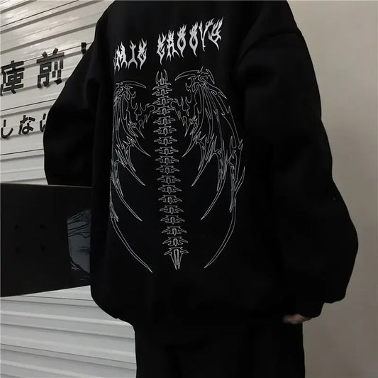 Wings Black Sweatshirts