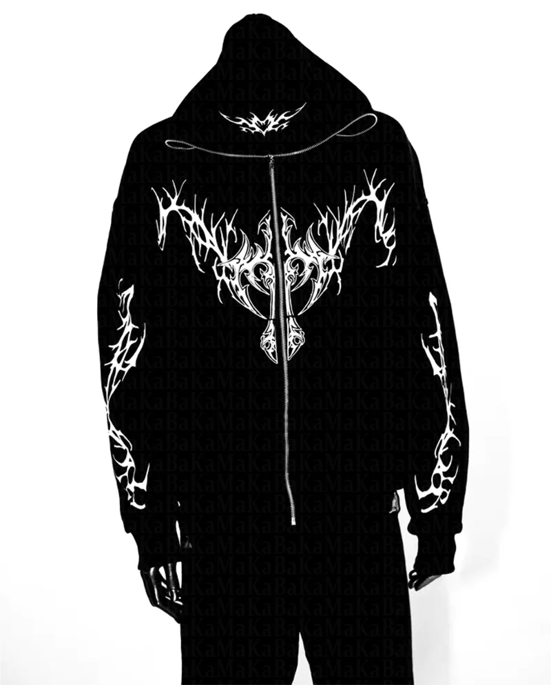 Dark Zip Up Hoodie