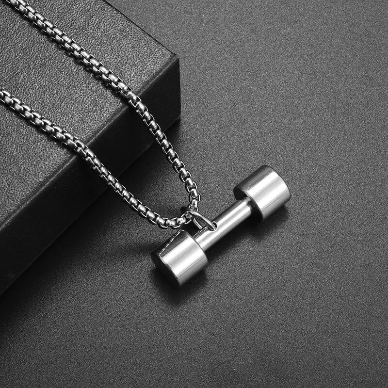 DUMBBELL NECKLACE 