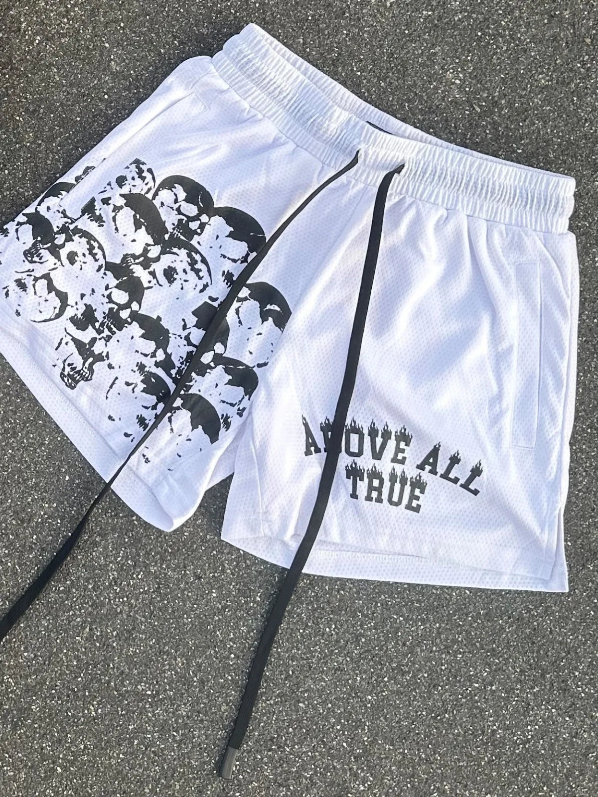 Skull Mesh Shorts