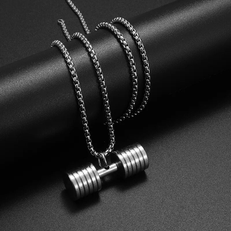 DUMBBELL NECKLACE 