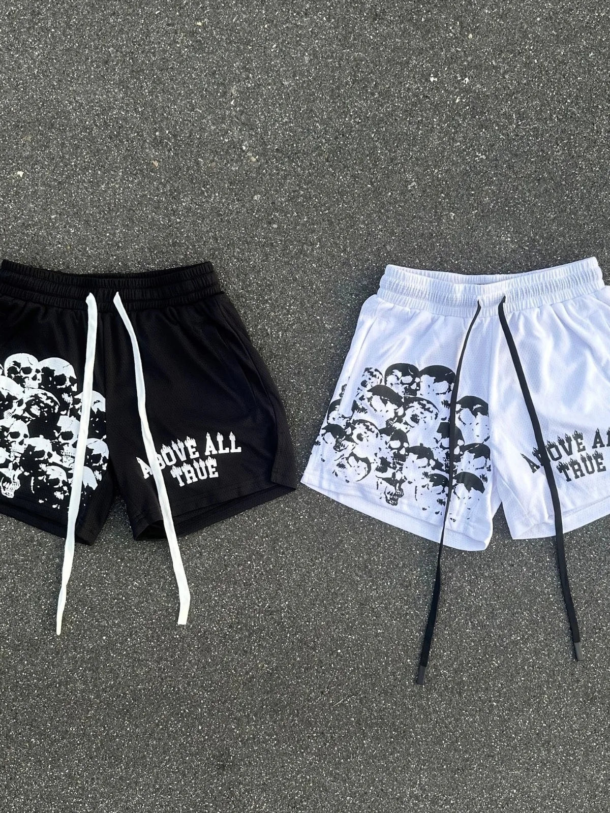 Skull Mesh Shorts