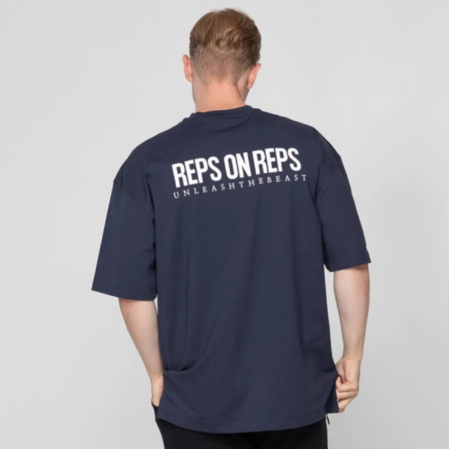 oversized t-shirt - reps on reps