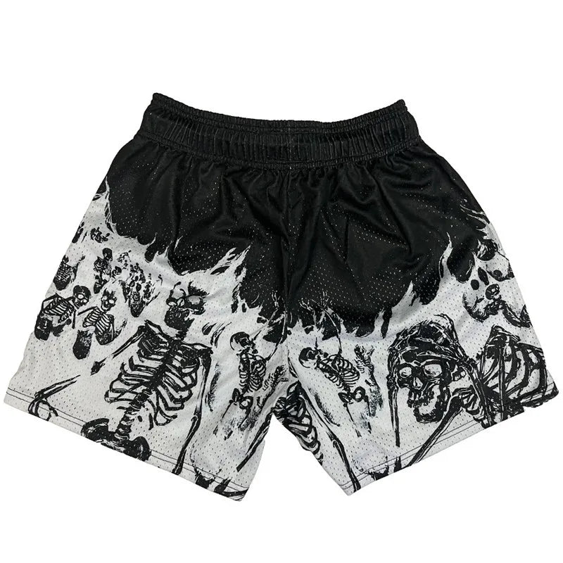 Skull Pattern Short