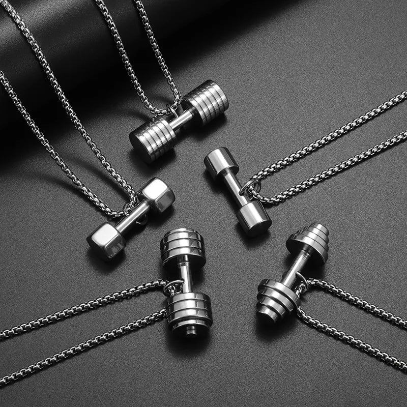 DUMBBELL NECKLACE 