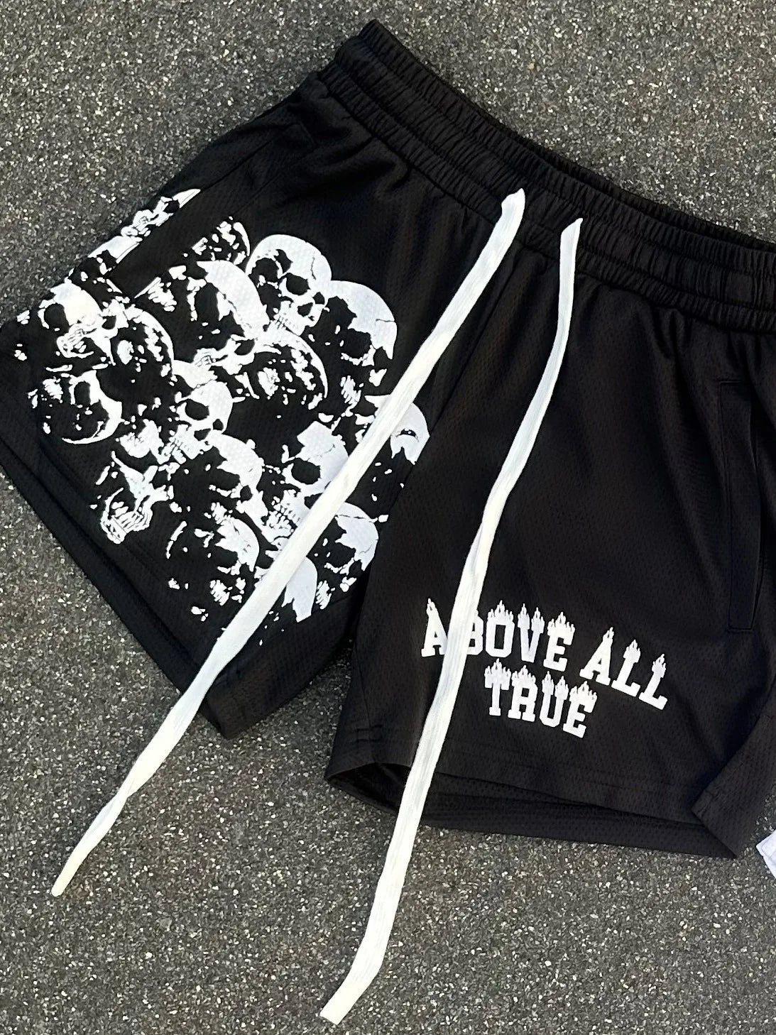 Skull Mesh Shorts