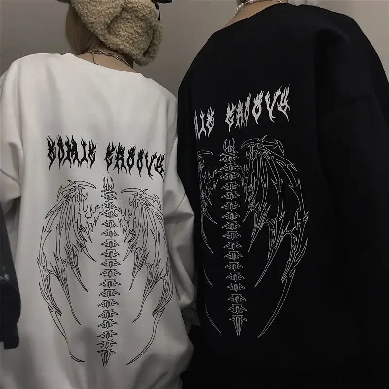 Wings Black Sweatshirts