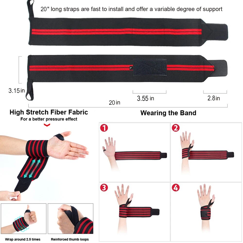 Weight Lifting Wrist Wraps 