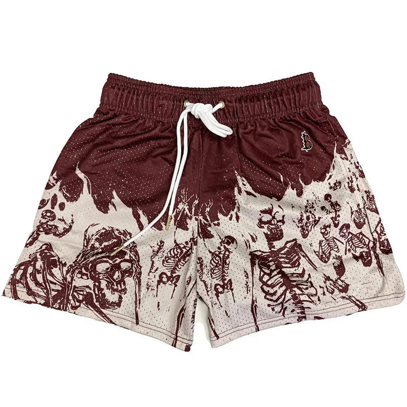 Skull Pattern Short